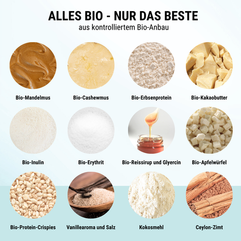 Apple Cinnamon Crunch NomNoms (Protein-Bites) – vegan mit Extra Protein