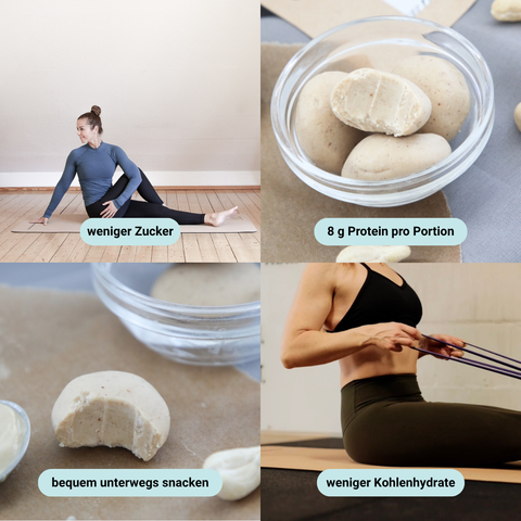 LIMITED EDITION Lemon Cheesecake NomNoms (Protein-Bites) – bio, vegan mit Bio-Erythrit und Bio Erbsenprotein