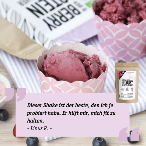 Organic Berry Protein Powder with Whey Protein Concentrate + Vitamin C