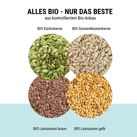 Bio Körner-Mix – ballaststoffreich, knusprig & vegan