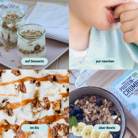 Choco Peanut Protein Crumble – bio, vegan mit Extra Protein