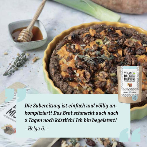 Vegan Organic Bread Baking Mix with Vegetables, the protein-rich, lower-carb* bread alternative