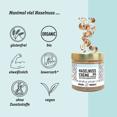 Organic Hazelnut Butter with Vegan Protein