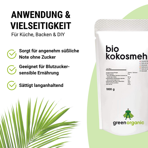 Organic Premium Coconut Flour 1000g