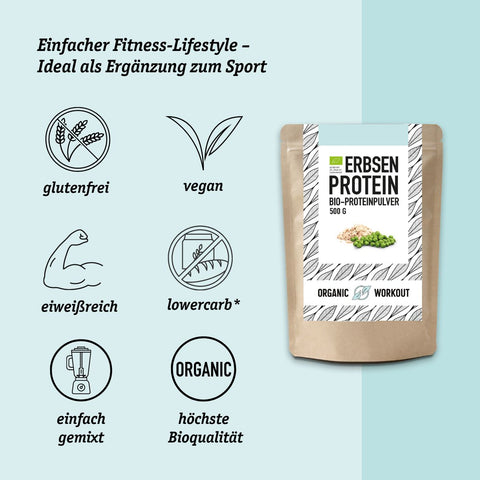 Vegan Organic Pea Protein - neutral taste