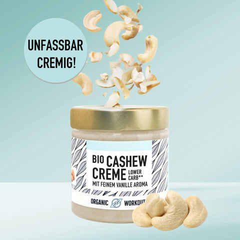 Creamy Vegan Organic Cashew Butter with a fine vanilla aroma