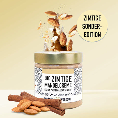 Organic Cinnamon Almond Butter with Whey Protein + Vanilla (limited special edition)