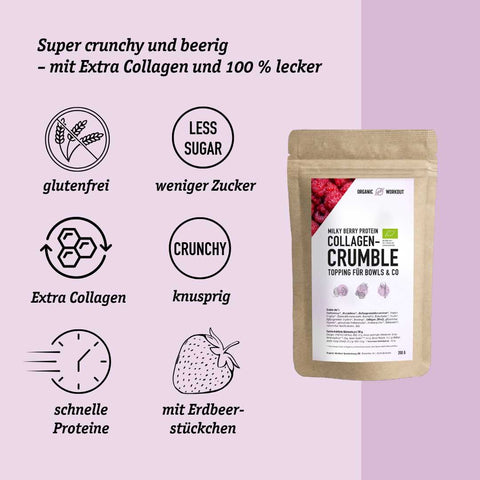 Collagen Protein-Crumble Milky Berry (200 g)