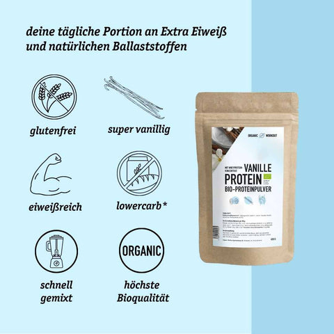 Organic Vanilla Protein Powder from Whey Protein Concentrate