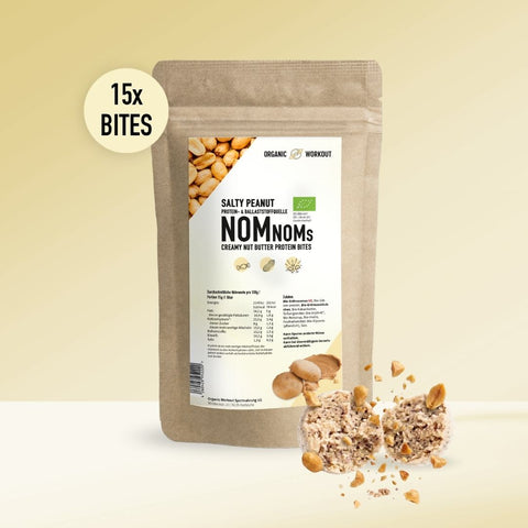 Salty Peanut NomNoms (Protein-Bites) – bio, vegan mit extra Protein
