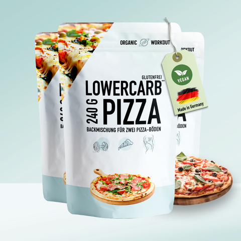 Lower-Carb Pizza Baking Mix for two gluten-free, vegan pizza crusts