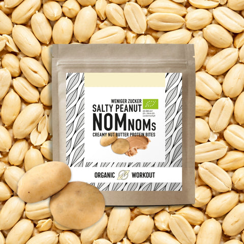 Salty Peanut NomNoms (Protein-Bites) – bio, vegan mit extra Protein