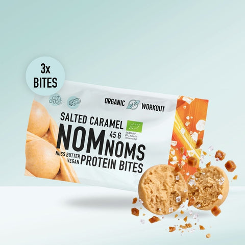 Salted Caramel NomNoms (Protein-Bites) – bio, vegan mit Bio-Erythrit und Bio Erbsenprotein