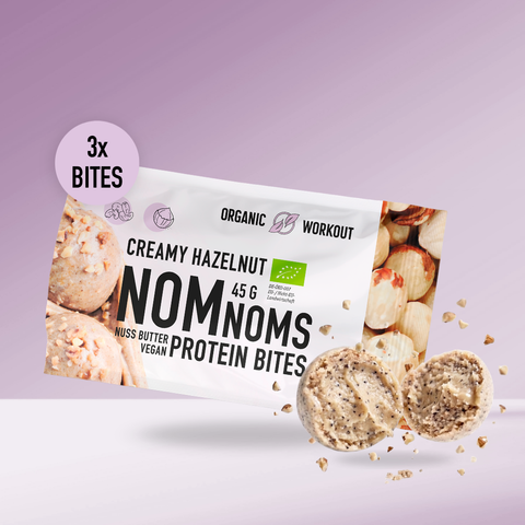 Creamy White Hazelnut NomNoms (Protein-Bites) –  bio, vegan und mit Erbsenprotein
