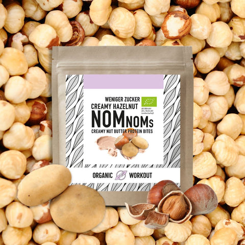 Creamy White Hazelnut NomNoms (Protein-Bites) –  bio, vegan und mit Erbsenprotein