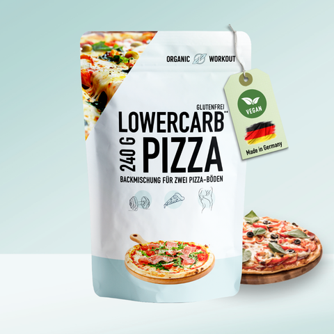 Lower-Carb Pizza Baking Mix for two gluten-free, vegan pizza crusts