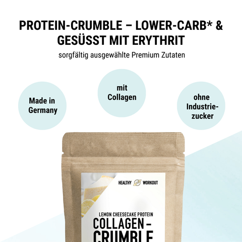 Collagen Protein-Crumble Lemon Cheesecake (200g)
