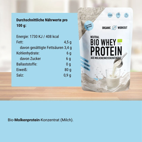 Organic Whey Protein Concentrate - neutral
