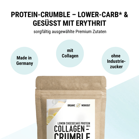 Collagen Protein-Crumble Lemon Cheesecake (200g)