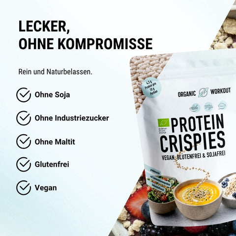 Bio Protein Crispies – glutenfrei, sojafrei, vegan