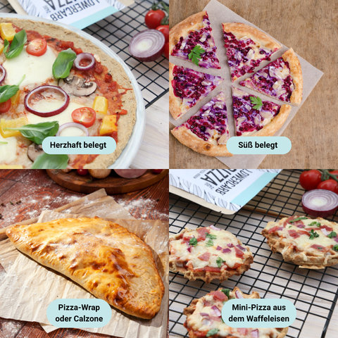 Lower-Carb Pizza Baking Mix for two gluten-free, vegan pizza crusts