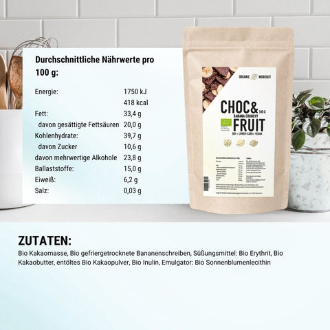 Organic Low Sugar Chocolate Drops - lower-carb*, vegan, and sweetened with erythritol