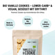 Organic Lower-Carb White Chocolate Biscuit Baking Mix for gluten-free cookies and biscuits with white chocolate chunks
