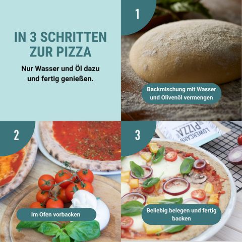 Lower-Carb Pizza Baking Mix for two gluten-free, vegan pizza crusts
