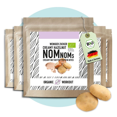 Creamy White Hazelnut NomNoms (Protein-Bites) –  bio, vegan und mit Erbsenprotein