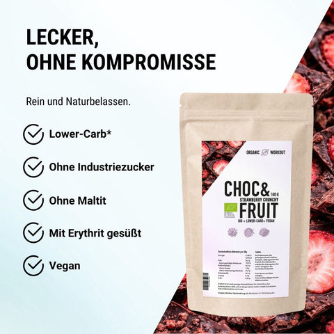 Organic Low Sugar Chocolate Drops - lower-carb*, vegan, and sweetened with erythritol