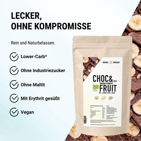 Organic Low Sugar Chocolate Drops - lower-carb*, vegan, and sweetened with erythritol