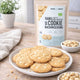 Organic Lower-Carb White Chocolate Biscuit Baking Mix for gluten-free cookies and biscuits with white chocolate chunks