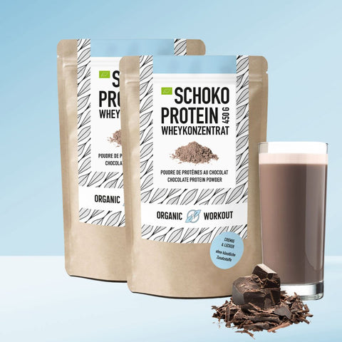 Organic Chocolate Protein Powder made from Whey Concentrate