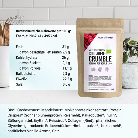 Collagen Protein-Crumble Milky Berry (200 g)