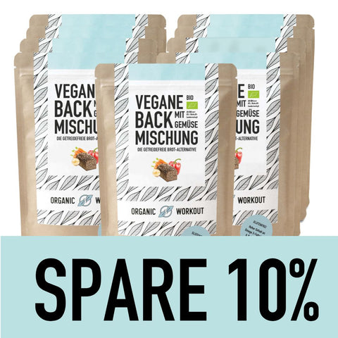 Vegan Organic Bread Baking Mix with Vegetables, the protein-rich, lower-carb* bread alternative