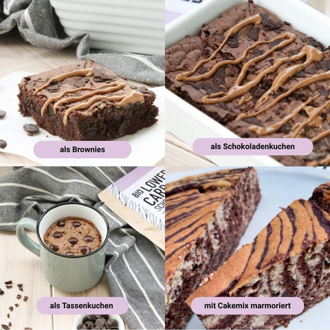 Organic Lower-Carb Chocolate Cake Baking Mix for cakes, brownies and more