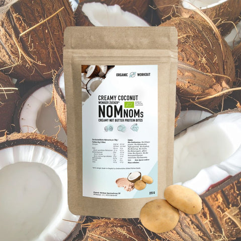 Creamy Coconut NomNoms (Protein-Bites) – bio, vegan mit Bio-Erythrit und Bio Erbsenprotein