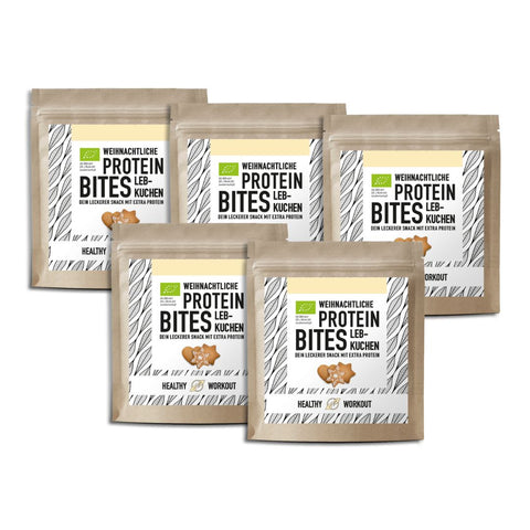 Lebkuchen Protein Bites – bio, vegan mit Extra pflanzlichem Protein