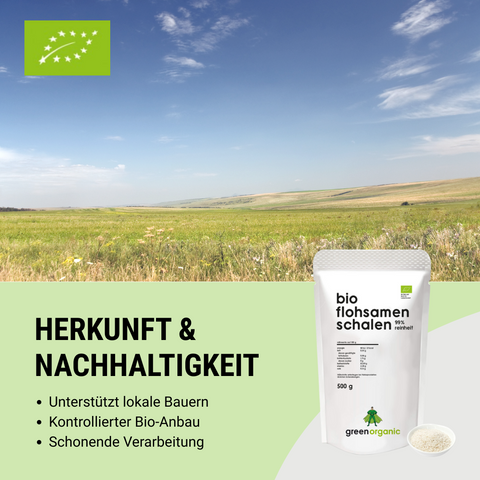 Organic Premium Psyllium Husk 99% - 500g