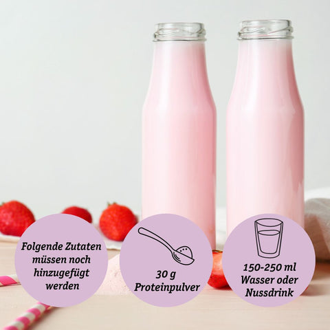 Bio Erdbeer-Proteinpulver aus Wheyproteinkonzentrat