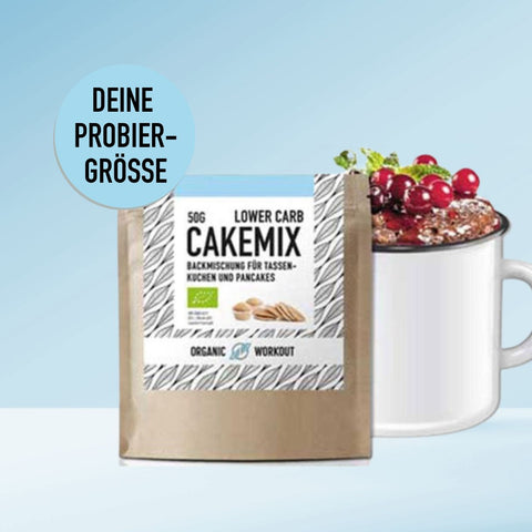 50 g Organic Lower Carb Cake Mix Mug