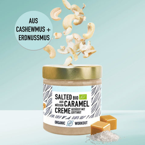 Organic Salted Caramel Nut Butter made from cashew nuts and special vanilla - vegan
