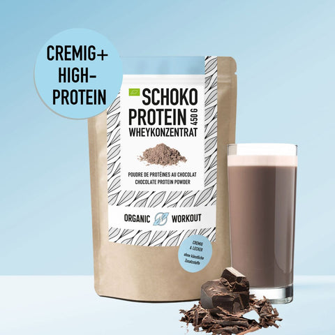 Organic Chocolate Protein Powder made from Whey Concentrate