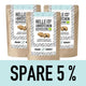 HELLE LOWER-CARB* BRÖTCHEN BACKMISCHUNG – glutenfrei, vegan, bio, Sauerteig, für Brötchen & Brot-Alternative