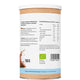 Bio Heisse Schokolade Flavour Powder Dose von Organic Workout, Rückseite mit Zutaten und Nährwerten