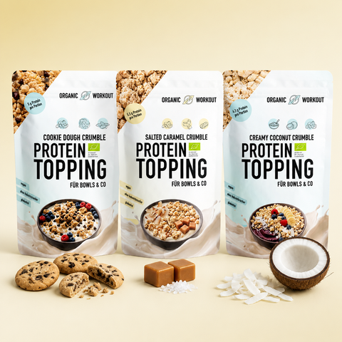 Protein-Crumble Trio Bundle - Cookie Dough, Salted Caramel und Creamy Coconut