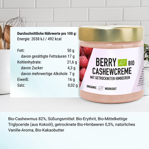 Limited Edition Organic Raspberry Cashew Butter