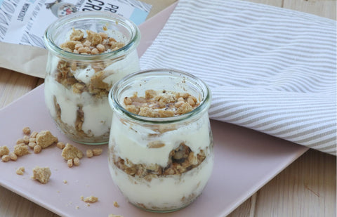 Zitronen Dessert mit Lemon Cheesecake Crumble