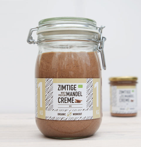 Organic Cinnamon Almond Butter with Whey Protein + Vanilla (limited special edition)