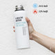 Fitness drinking bottle made of stainless steel without plasticizers and BPA